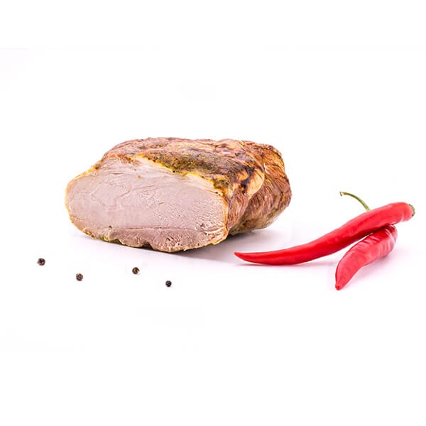 Wieprzowina Pieczona Biegun – soczyste mięso wieprzowe, pieczone w folii dla zachowania smaku i aromatu. Idealne na zimno (kanapki, przekąski, galareta) lub jako danie obiadowe. Odkryj smak i wygodę!